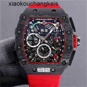 Richrsmill Watch Swiss Watch vs Factory Fibre Fibre Automatyczna czerwono -czarna technologia jest najdroższym Sapphire RM011 Carbon Fibre Ship Fedexerksht3zht3zd