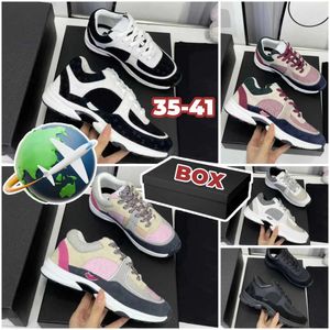 Top designer shoes Running shoes Casual shoes Trainers women platform Travel chanelliness sneaker 100% cowhide fashion lady Letters Flat men gym leather