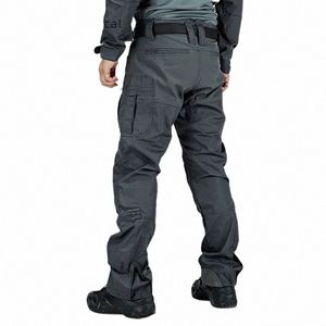 casual Men Pants Military Tactical Cargo Pants Waterproof Multi Pockets Trousers Wear-Resistant Training Combat Pant New W1OX#