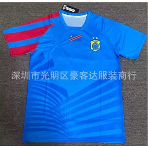 Maglia da calcio tailandese per adulti 24-25 Congo per casa e trasferta con numero di stampa personalizzato spedito lo stesso giorno