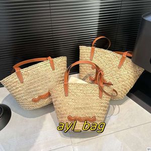 Modische gewebte Einkaufstasche, Strandtasche, Handtasche, Damentaschen, CE-Designer-Tasche, bestickte Unterarmtaschen, große Einkaufstasche