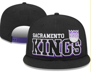 Sacramento''Kings''ball Caps 2023-24 unisex mode bomull strapback baseball cap snapback hatt män kvinnor sol hat broderi vår sommarkapsel grossist a