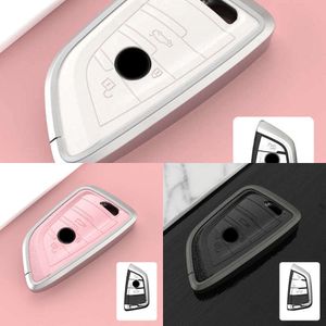 Leather Alloy Car Key Case Cover Shell For BMW X1 X3 X5 X6 X7 1 3 5 6 7 Series G20 G30 G11 F15 F16 G01 G02 F48 M3 M4 218I 320I