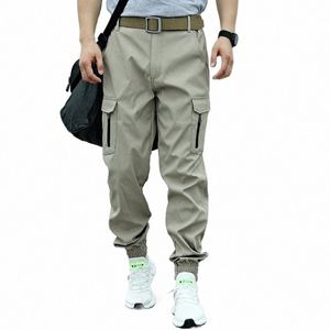 tactical Joggers Men Elastic Waterproof Cargo Pants Outdoor Camo Army Jogging Hike Fishing Multi-Pocket Casual Trousers i7A1#