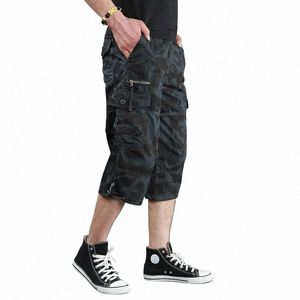 2022 Cargo Shorts Men Camoue Summer Hot Sale Cott Casual Men Short Pants Brand Clothing Comfortable Camo Men Cargo Shorts H9g8#