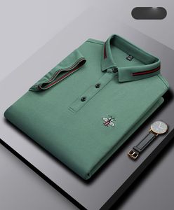 Polo in cotone a maniche corte ricamata di fascia alta 2023 T-shirt da uomo firmata: moda coreana, top estivo di lusso, taglia asiatica M-4XL