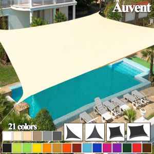 Redes à prova dwaterproof água sombra vela jardim dossel sol sombra acampamento gazebo toldos ao ar livre carport piscina bloco uv quadrado retângulo triângulo