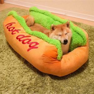 Tappetini hot dog design da pet letto per gatto tappetino portatile portatile e cuscino per la casa lavabile per cani morbido profondo addormentato di alta qualità