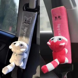 2024 Cartoon Car Seat Belt Cover Universal Auto Seat Belt Shoulder Pad Warm Flannel Interior Seat Cushion Protector Safety Protection