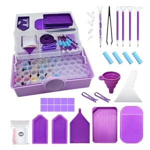 Stich Diamant Malerei Aufbewahrungsbox Nail Art Strass Werkzeuge DIY Stickerei Kreuzstich Diamant Malerei Werkzeug Schmuck Rechteckige Box