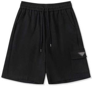 PU Rätt hög version högkvalitativ 24SS Spring/Summer Black Classic Casual Metal Shorts mångsidig för män och kvinnor