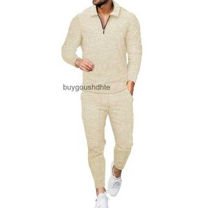 Mens Trailtsits Moda Tulum Yeni Beyaz Siyah Spor Bodysuit Jogger İki Parça Seti Çalıştırıyor