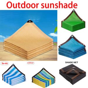 NETS 90% skuggning HDPE Beige Sunshade Net Garden Plant Shed Shed Sail UV Protection Outdoor Pergola Sun Cover Swimming Awisning