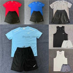 Mens Tracksuits Tecnologia Suor Terno Designer Tracksuit Camisas Shorts Duas Peças Mulheres Fitness Terno N Imprimir Secagem Rápida e Respirável Sportswear Tamanho Grande