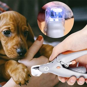 Clippers Professional Dog Nail Clipper Cat Cutter Pet Nail Clipper Scissors For Dogs Cat LED Light Nail Trimmer For Animals Pet Products