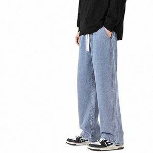 Gerade Jeans Casual Männer Lose Denim Hosen Streetwear Frühling Breite Bein Neutral Jeans Männliche Marke Kleidung Fi Baggy Hosen z3nr #