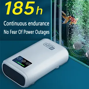 Accessories Aquarium Fish Tank Oxygen Pump Charging DualPurpose Air Pump Usb Lithium Battery Household Portable Fishing Mute Oxygen Pump