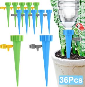キット36PCSプラントオートドリップ灌漑給水システムドリッパースパイクキットガーデン家庭用植物花自動ウォーターツール