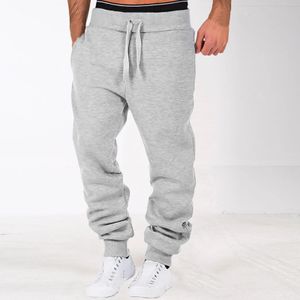 Mens Fitness Sport Pants Pocket Sweatpants Jogging Pants Loose Gym Workout Joggers Running Trousers Casual Drawstring Sweatpants 240318