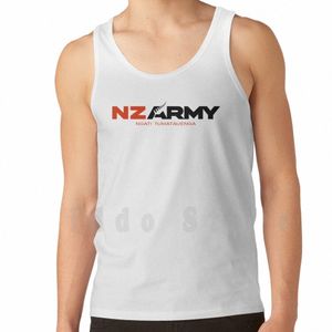 Canottiere dell'esercito della Nuova Zelanda gilet 100% Cott Nuova Zelanda Kiwi Maori Esercito Militare Marina Difesa Forza Crest Air Force Royal J7Uc #