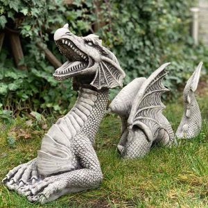 Rzeźby Dragon Ogród Dekoracja żywica Dragon Statue Decorations Dekoracje Dragon Jardin Garten Decor Decor Easter Garden Decor Home Akcesoria