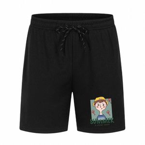 Verão respirável cinco quintos calças homens malha de secagem rápida esportes shorts casual jogging ginásio treino impresso calças cinco quintos S-4XL n2Kz #