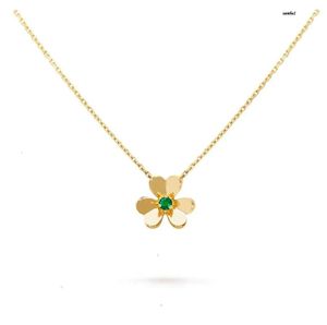 Pendant Necklaces Frivole Pendant Necklace 3 Leaf Clover Multiple Specifications Styles Gold Rose Sier Crystal Diamond Mini Small