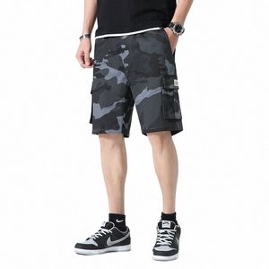 shorts Men's 2022 Summer New Loose Cott Camoue Sports Casual Five Point Pants Outer Wear Large Shorts Middle Pants A6cM#