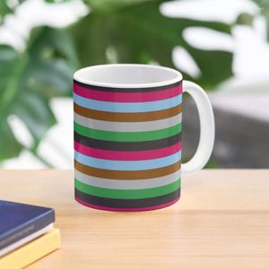 Mugs Harlequins Rugby Striped Coffee Mug Creative Cups Pottery Kawaii For Tea