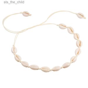 Chokers Bohemian Charm Natural Shell Necklace Beach Necklace Womens Shell Cowboy Necklace Collier Handgjorda smycken Bohemiska tillbehör C24326