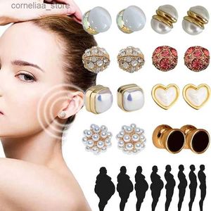 Ear Cuff Ear Cuff Magnético não perfurado brincos clipe brincos para drenagem linfática feminina desintoxicação perda de peso brincos jóias Y240326