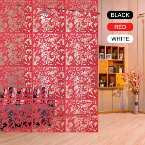 Avdelare 4st Divider Panel Butterfly Bird Flower Hanging Screen Partition Divider Panel Skärm för heminredning sovrum matstudie