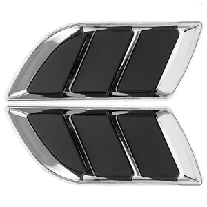 Pair Hood Vent Sticker Vehicle Air Flow Cover Car Exterior Decoration