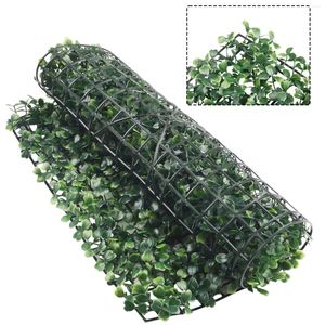 Flores decorativas Simulação de gramado artificial paredes de plantas falsas painéis de hedge hedge hedre