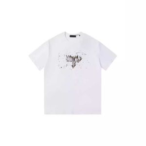 B Paris Correct High Version 24SS Double B Graffiti Letter Printed Short Sleeve T-shirt Versatile for Men and Women