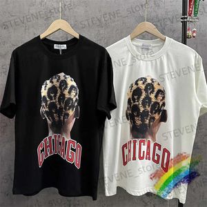 Homens camisetas Chicago IH NOM UH NIT Leopard Imprimir Cabelo Camiseta Homens Mulheres Melhor Qualidade Oversize Top Ts Verão Estilo T-shirt T240325