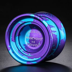 Magicyoyo K8 Butterfly Metal Alloy Aluminum Yoyo Professional with 8 Ball U Shape Bearing Long Sleep Advanced Yo Classic Toys 240313