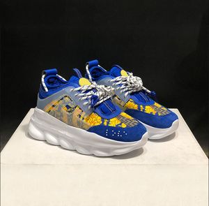 Topp casual skor Italien reflekterande höjdkedja reaktion sneakers trippel svart vit flerfärgad mocka röd blå gul fluo tan män kvinnor tränare 36-45 z1