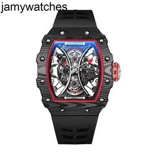 Richarsmill Mens Luxury Mechanical Watch Top Sales Carbon Fiber Case Sapphire Glass Diamond Men