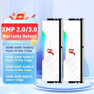 KingBank DDR4 DDR5 RGB Memoria 3600 4000 6000 6400MHz 8GBX2 16GBX2 32GBX2 64 GB CHANCHE ORIGINALE DUPPIO CANALE STUNING RAM desktop 240322