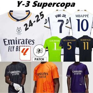 24 25 VINI JR Soccer Jerseys BELLINGHAM Fans Player Version CAMAVINGA TCHOUAMENI VALVERDE ASENSIO MODRIC Real Madrid 2024 2025 Football Shirt Men Kids Kits 31 39