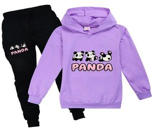 Vestiti autunnali per bambini Moda manica lunga Panda Kawaii Abbigliamento per ragazze adolescenti 12 14 anni Halloween Ragazzi Abiti Camisetas 2011244480946