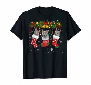 funny Russian Blue Cats Christmas Sock Xmas Gift T-Shirt 100% Cott O-Neck Summer Short Sleeve Casual Mens T-shirt Size S-3XL q5En#