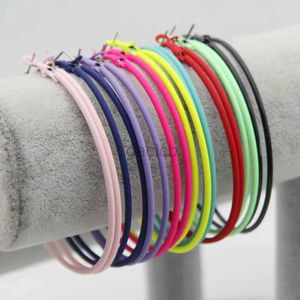 Hoop Huggie FishPeach Fashion 70 mm Duże kolczyki pierścieniowe Neonowe kolorowe duże okrągłe kolczyki koszykówki Kolczyki 24326