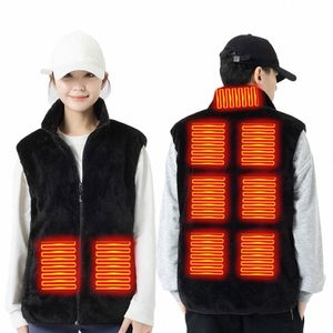 9 Area Heated Vest Heated Jacket Winter Vest Body Wr Men's Heating Vest USB Electric Wable Thermal Clothing for Outdoor S0OD#