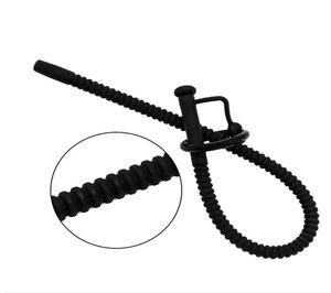 Accessori per costumi Catetere uretrale in silicone Dilatatore Stimolazione dell'occhio del cavallo Giocattoli adulti del sesso per gli uomini Inserto per spina del pene dal suono gay4096574