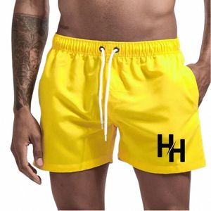 Zachowywnia kieszonkowa strój kąpielowy Man Summer Printed Shorts Gym Krótkie spodnie Mężczyźni Fitn Casual Cool Pants Mężczyzna joggering plaża krótka n1sy#