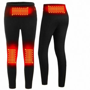 Inverno aquecido calças homens usb calças elétricas aquecimento feminino mais veet recarregável aquecimento térmico calças roupas quentes esqui f4H7 #