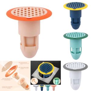 Ny ny badduschgolv Silter Cover Plug Trap Silicone Anti-Edor Sink Badrum Vattenavloppsfilter Insekt Förebyggande Deodorant