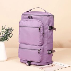IKE MARTI Large Capacity Women Shoulder Travel Backpack Lady Weekend Sports Yoga Luggage Zipper Bags Multifunction Crossbody Bag 240323